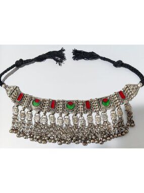 Vintage Pakistani Kuchi Tribal Choker Necklace